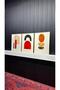 Digital Printed Metal Framed Glass 3-Piece Decorative Table - Motus - 4