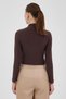 Mink Draped High Neck Long Sleeve Blouse 2379 - 5