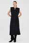 Black Gold Button Detailed Midi Dress 8125A - 7