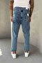 Men's Boyfriend Mold Blue Denim Fabric Jean Jeans Trousers Ke-778 - 4