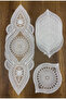 Placemat Runner Set Presentation Corded Embroidered Modern American Service Set 6-Person Set - 5
