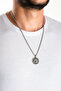 Steel Men's Necklace with Roaring Lion Figure - 4