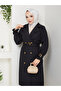 Modest Double Breasted Collar Waterproof Belted Trench Coat Rc1103013 - 5