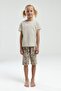 3301 Garson Nature Lover Girl's Crew Neck Short Sleeve Capri Pajama Set - 2