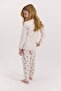 1432 Waiter Namast'Ay in Bed Girl's Long Sleeve Pajamas Set - 4