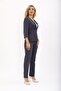 V-Neck Cropped Jacket & Slim-Fit Trousers - Smoked - 1016510 - 3