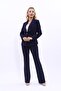 American Collar Classic Jacket & Spanish-Cut Trousers - Navy Blue - 1029530 - 2