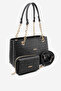 Women's New Season Gray Bag and Wallet Set