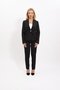 Single Button Classic Jacket & Slim Fit Trousers - Black - 1044510