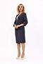 V-Neck Cropped Jacket & Plain Tight Skirt - Smoked - 1016540 - 3