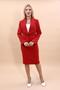 American Collar Short Classic Jacket & Plain Tight Skirt-Red - 1032540 - 5