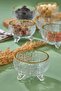6 Pieces Gold Gilded Footed Presentation Bowl & Sugar Bowl & Turkish Delight Bowl Snack Bowl - 3