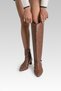 Zori World DEUX Brown Vegan Leather Boots 2-in-1 Convertible Style with 2" Block Heel - 7