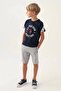 US Polo Assn Licensed Three Colors Navy Blue Boy's Bermuda Suit