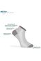 4-Piece Cotton Soft Elastane White Sports Ankle Length Women's Booties Socks 2119 - 5