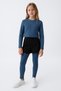 Girls' Sports Suit with Shorts Detail