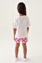 Girls' Cream Shorts Set - 5