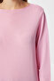 Open Shoulder Seasonal Mercerized Knitwear Sweater Pink Lus0132 - 4
