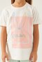 Sweet Female Duck Off-White Girl's Short Sleeve Pajamas Set - 2