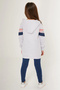 BASE. Polo Assn Striped White Girls Tracksuit Set - 5