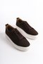 Genuine Leather Mbnbkm3-Kh Men's Nubuck Brown Sneaker & Sports Shoes - 3