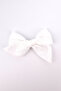 White Bow Girl Child Clip Buckle - 2