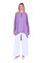 Cutout Sugar Knit Detailed Zippered Tunic Eflatun - 2