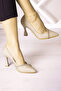 Roland Ten Satin Stone Pointed Toe Thin Goblet Heeled Evening Dress Shoes