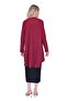 Cutout Sugar Knit Detailed Zippered Tunic Bordo - 3