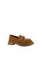 26101906S Tan Suede Leather Women's Loafer Shoes - 2