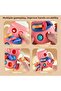 Bottle-Shaped Montessori Teether Toy for Toddlers – Sensory Learning Activity with Pull Str - 2