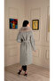Belted Waisted Quilted Bathrobe Model - 32413-Pr-T-N - 3