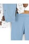 Baby Boy Seasonal Newborn 3-6-9-12 Months Ribbed Vest Teddy Bear Embroidered 3 Piece Stylish Baby Suit - 5