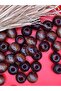 26 mm Brown Wooden Beads (10 Pieces) Round Macrame Bag Design Wooden Beads Hole Diameter 10 mm - 3