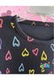 Long Sleeve Camisole Seasonal Black Colorful Printed Girl's T-Shirt - 8