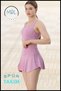 Women's Sports Suit Lilac Shorts Skirt and Pad Supported Crop Bra Suit Tennis Sea Pool Active Sports - 4