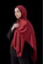 Burgundy Shawl Silky Series, the Front Is Light Glossy, but the Back Is Matte - 4