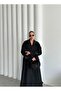 Black Vorkuta Belted Coat - 6