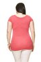 Women's Plus Size Pink Pearl Stone Embroidered Bodysuit 17E-70013-3 - 5