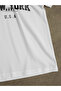 Usa Fit Printed - Oversize White T-Shirt & Black Pants Jogger Men's Tracksuit Set - 4
