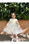 Baby Girl Dress Long Sleeve Flowy Cotton Birthday Party Special Occasion Wedding Girl Kids Dress