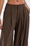 Women's Pleated Design Trousers with Lace Detail on the Legs - 7