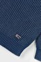 Boy's Knitwear Sweater with Washing Effect and Raglan Sleeves - Blue - 3