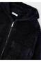 Girl's Hooded Furry Knitted Jacket 4316 - 3
