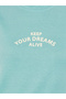 Slogan Print Tank and Palm Print Cuffed Pyjama Set - 4