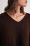 6961 Women's Knitwear Sweater Skirt Set Brown - 6