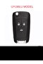Opel *This Is a Product Case, Not a Case* Astra J Mokka Chevrolet Key Case Cover Sustal Model Black/Silver - 2