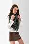 Women's Plain Triangle Scarf - Tasseled Knitwear and Shoulder Shawl |   Hand Knitted Soft Wool Yarn Special Production - 2