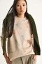 Women's Beige Piecework Knitwear Sweater 20234237 - 5