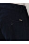 Navy Blue Slim Fit Elastic Waist Canvas Trousers 50309952-Vr033 - 6